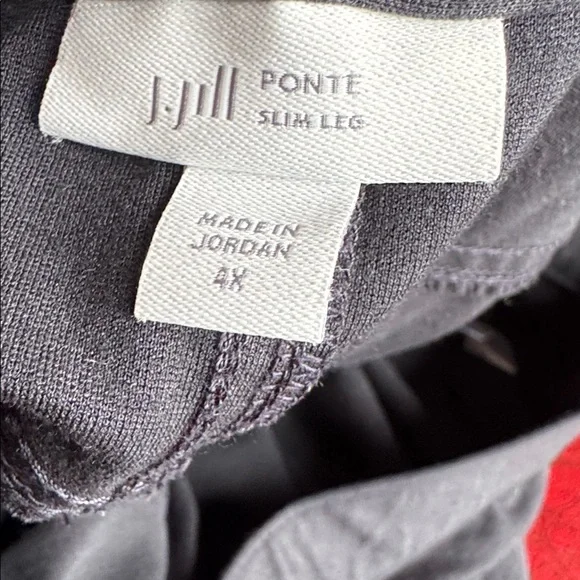 J.Jill Ponte Slim Leg Blue Pants Size 4X - Picture 3 of 4